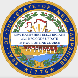 NEW HAMPSHIRE: NEC 2020 Code Update 15 Hour Online Course (Incl. NH Amendments)