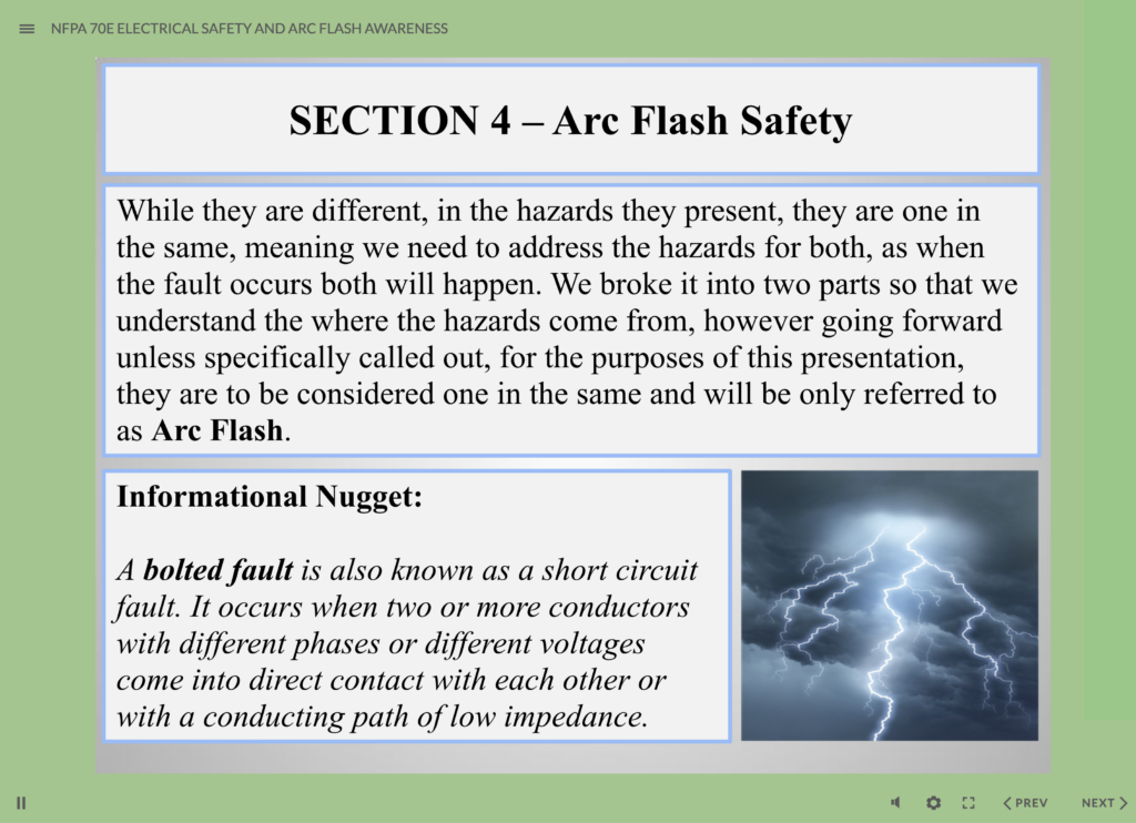 NFPA 70E: Electrical Safety and Arc Flash Awareness Training