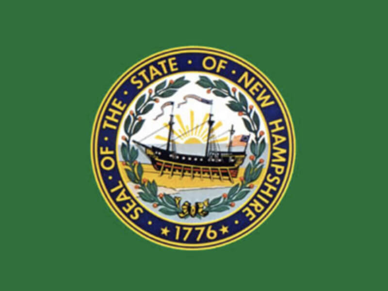 State of New Hampshire official seal representing NEC code update requirements for electricians