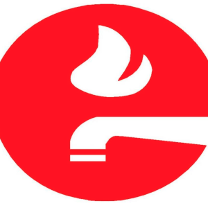 faucet with fire icon